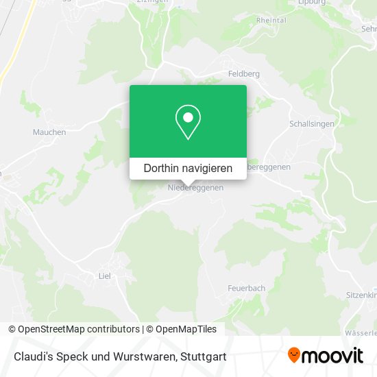 Claudi's Speck und Wurstwaren Karte