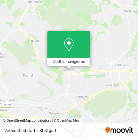 Arben Gaststätte Karte