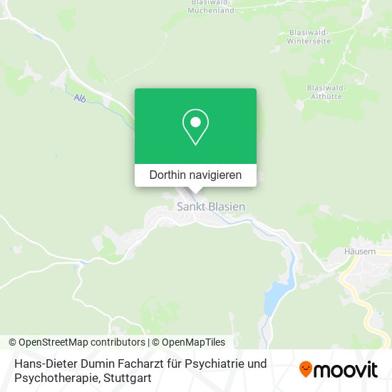 Hans-Dieter Dumin Facharzt für Psychiatrie und Psychotherapie Karte