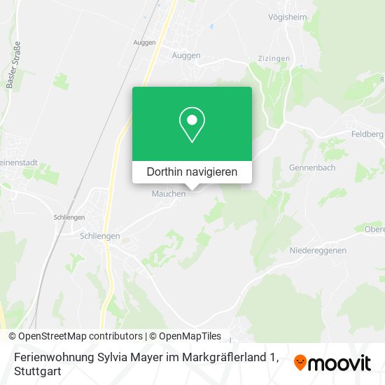 Ferienwohnung Sylvia Mayer im Markgräflerland 1 Karte