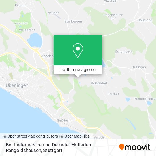Bio-Lieferservice und Demeter Hofladen Rengoldshausen Karte