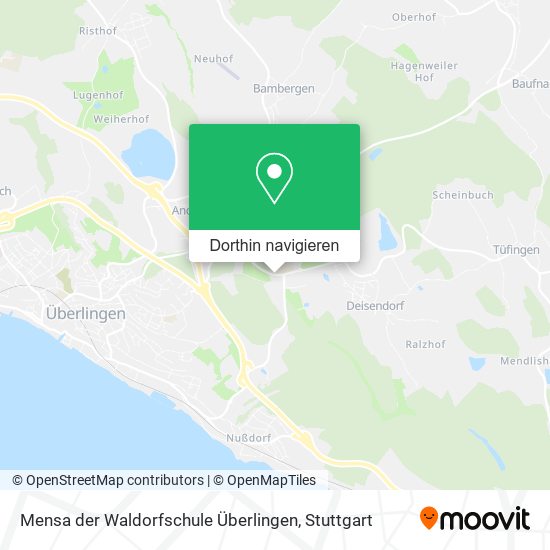Mensa der Waldorfschule Überlingen Karte