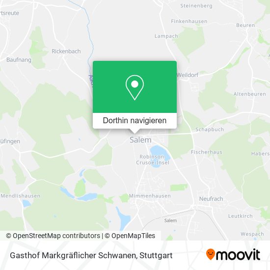 Gasthof Markgräflicher Schwanen Karte