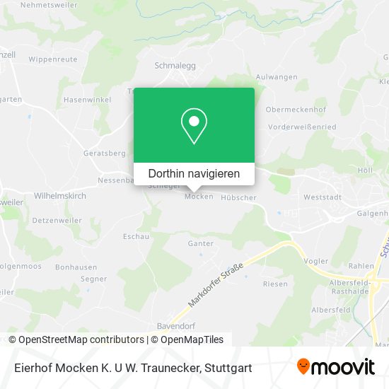 Eierhof Mocken K. U W. Traunecker Karte