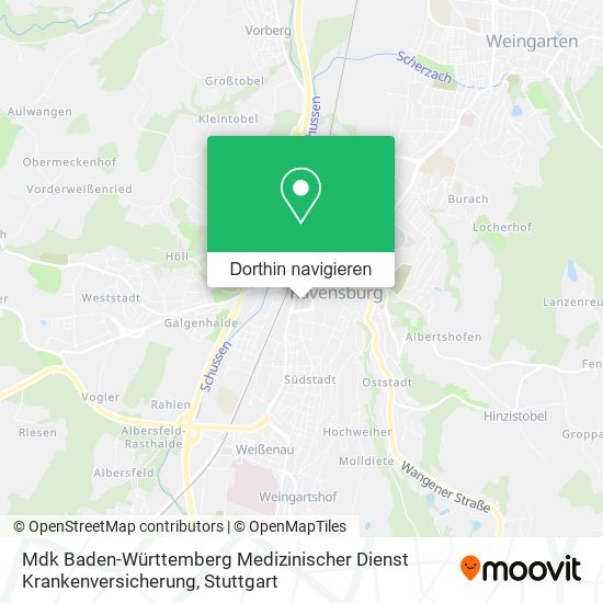 Mdk Baden-Württemberg Medizinischer Dienst Krankenversicherung Karte
