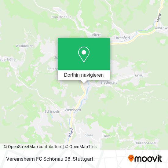 Vereinsheim FC Schönau 08 Karte