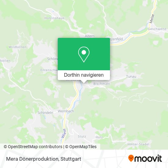 Mera Dönerproduktion Karte