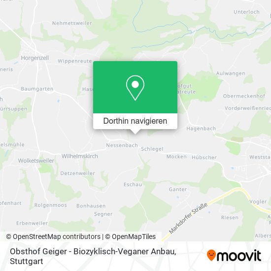 Obsthof Geiger - Biozyklisch-Veganer Anbau Karte