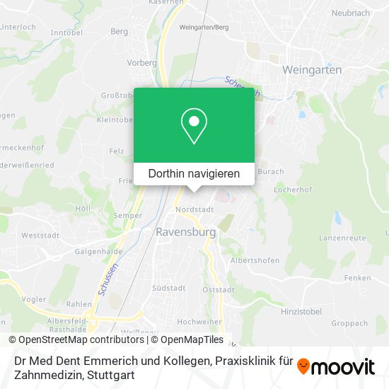 Dr Med Dent Emmerich und Kollegen, Praxisklinik für Zahnmedizin Karte