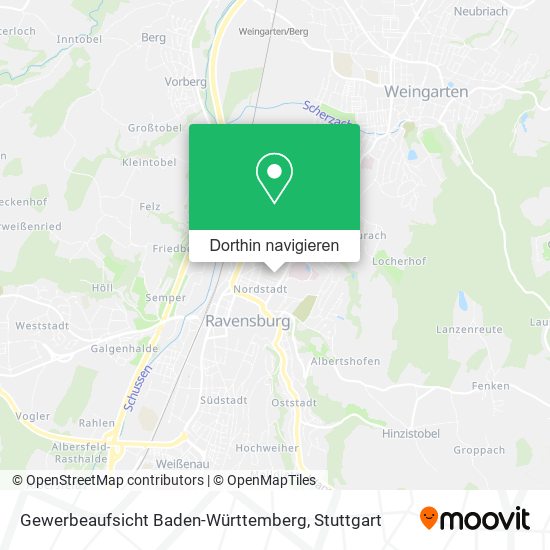 Gewerbeaufsicht Baden-Württemberg Karte