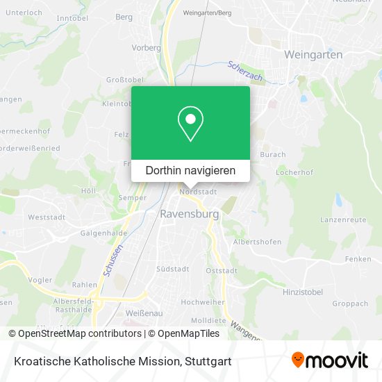 Kroatische Katholische Mission Karte