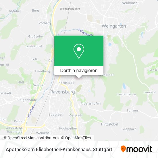 Apotheke am Elisabethen-Krankenhaus Karte