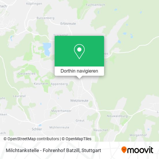 Milchtankstelle - Fohrenhof Batzill Karte