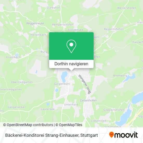 Bäckerei-Konditorei Strang-Einhauser Karte