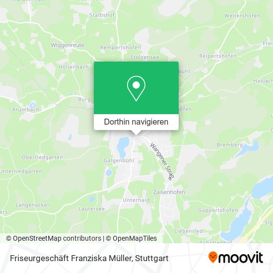 Friseurgeschäft Franziska Müller Karte