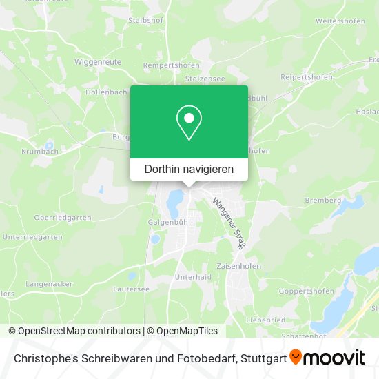 Christophe's Schreibwaren und Fotobedarf Karte