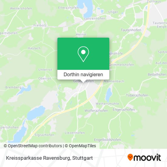 Kreissparkasse Ravensburg Karte