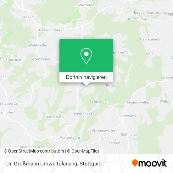Dr. Großmann Umweltplanung Karte