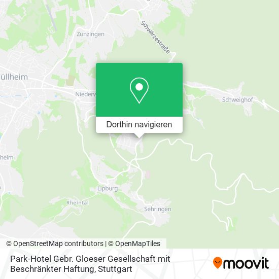 Park-Hotel Gebr. Gloeser Gesellschaft mit Beschränkter Haftung Karte