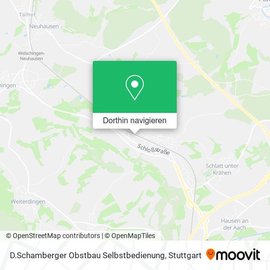 D.Schamberger Obstbau Selbstbedienung Karte
