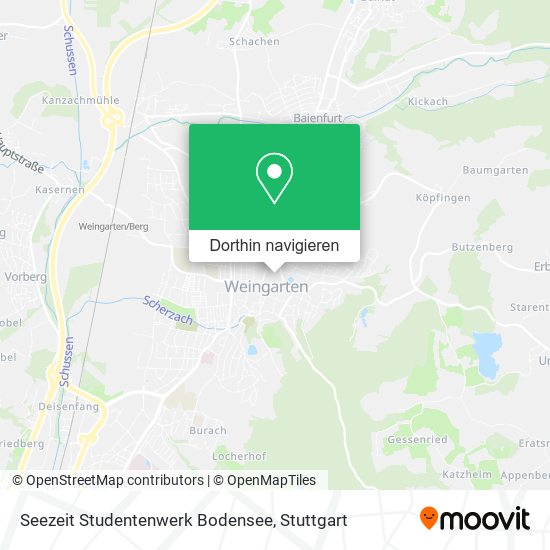 Seezeit Studentenwerk Bodensee Karte