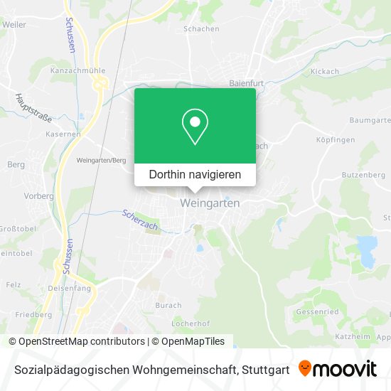Sozialpädagogischen Wohngemeinschaft Karte