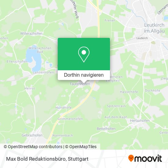 Max Bold Redaktionsbüro Karte