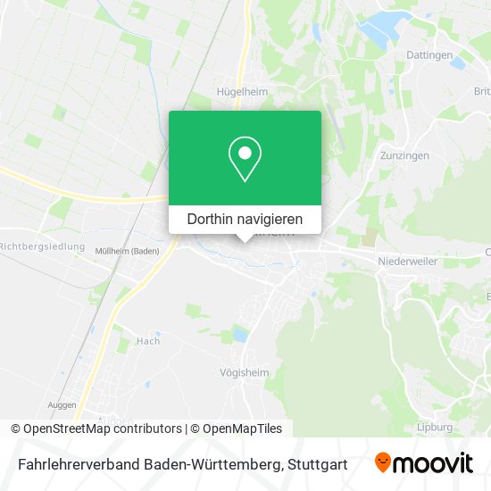 Fahrlehrerverband Baden-Württemberg Karte