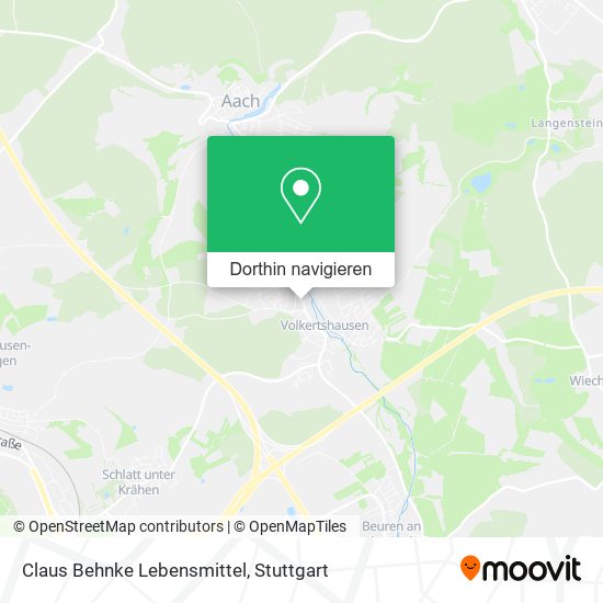 Claus Behnke Lebensmittel Karte
