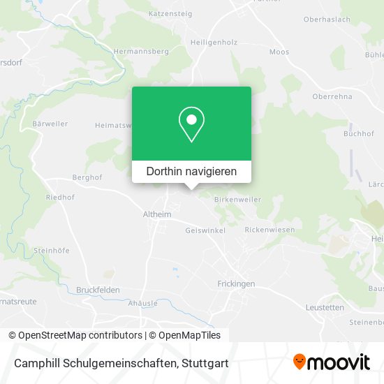 Camphill Schulgemeinschaften Karte