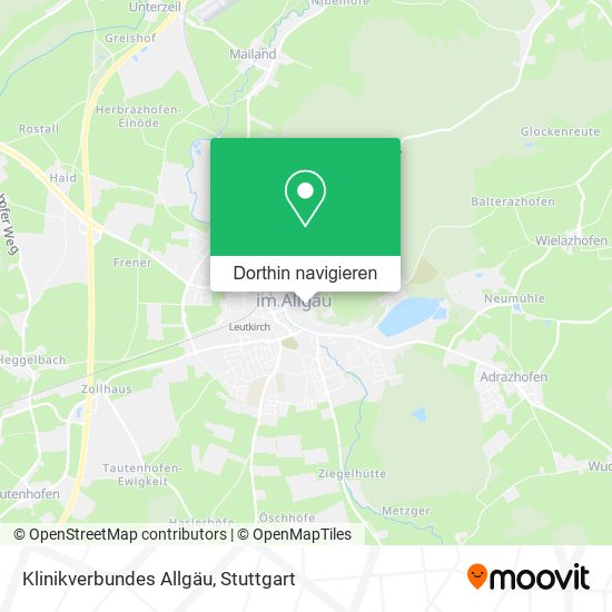 Klinikverbundes Allgäu Karte