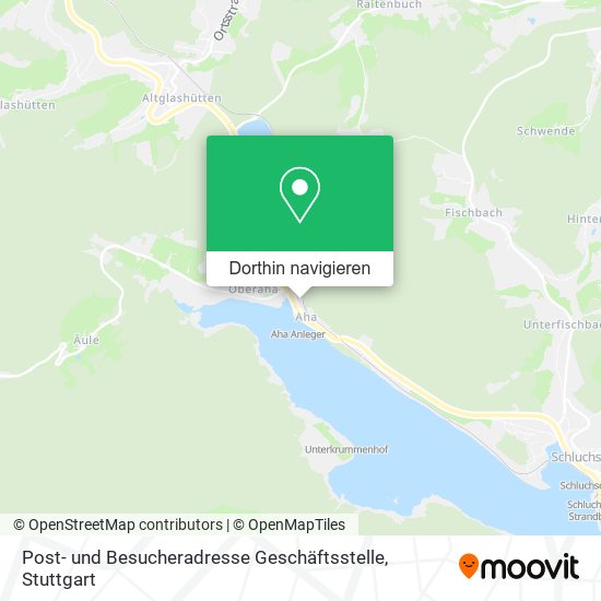Post- und Besucheradresse Geschäftsstelle Karte