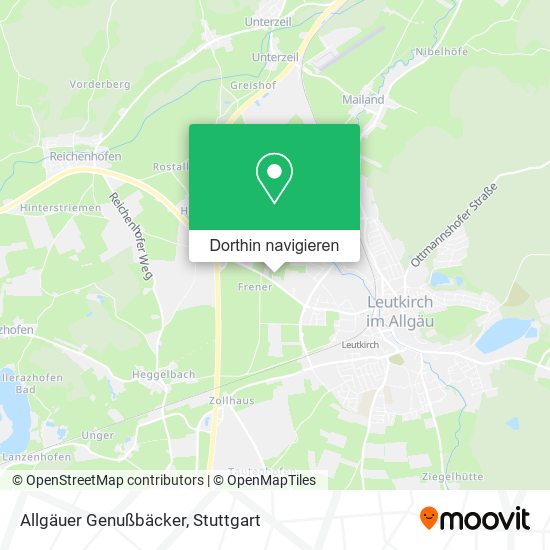 Allgäuer Genußbäcker Karte