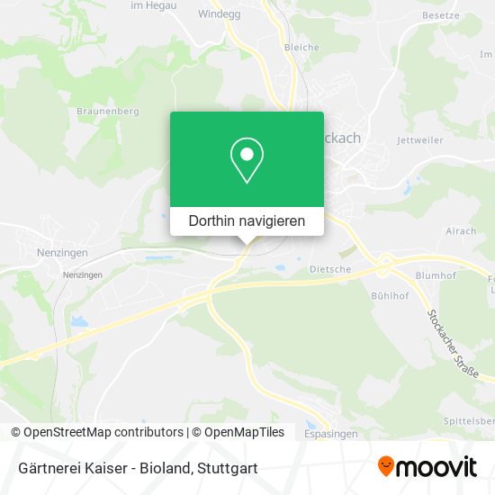Gärtnerei Kaiser - Bioland Karte