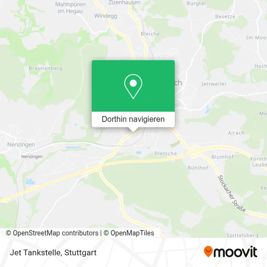 Jet Tankstelle Karte