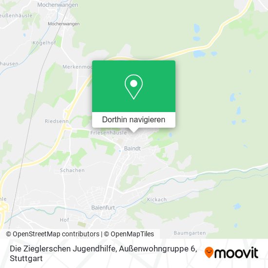Die Zieglerschen Jugendhilfe, Außenwohngruppe 6 Karte