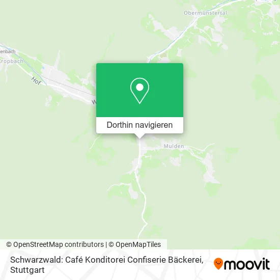Schwarzwald: Café Konditorei Confiserie Bäckerei Karte