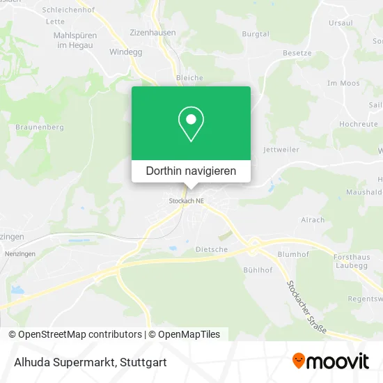 Alhuda Supermarkt Karte