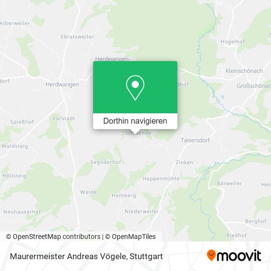 Maurermeister Andreas Vögele Karte