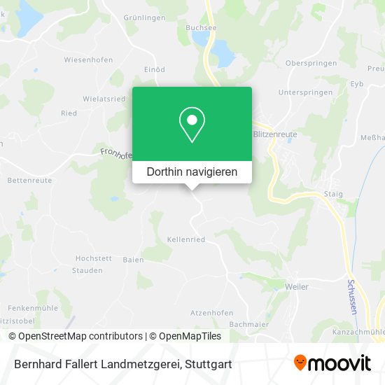 Bernhard Fallert Landmetzgerei Karte
