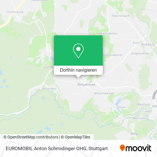 EUROMOBIL Anton Schmidinger OHG Karte