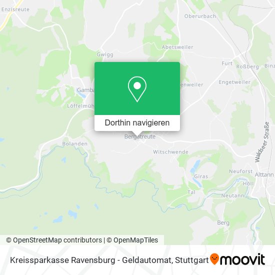 Kreissparkasse Ravensburg - Geldautomat Karte