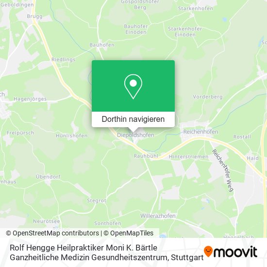 Rolf Hengge Heilpraktiker Moni K. Bärtle Ganzheitliche Medizin Gesundheitszentrum Karte