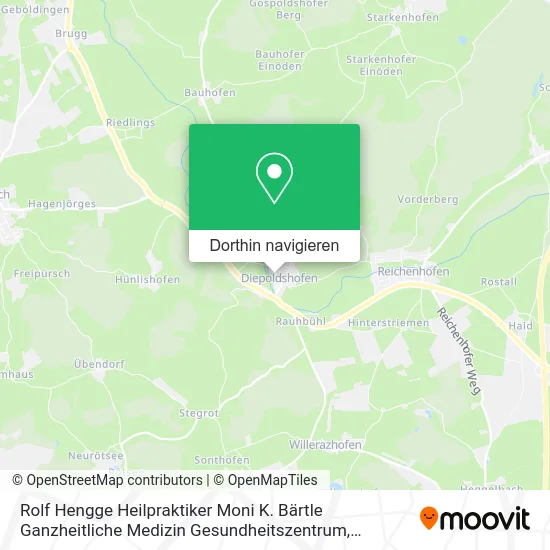 Rolf Hengge Heilpraktiker Moni K. Bärtle Ganzheitliche Medizin Gesundheitszentrum Karte