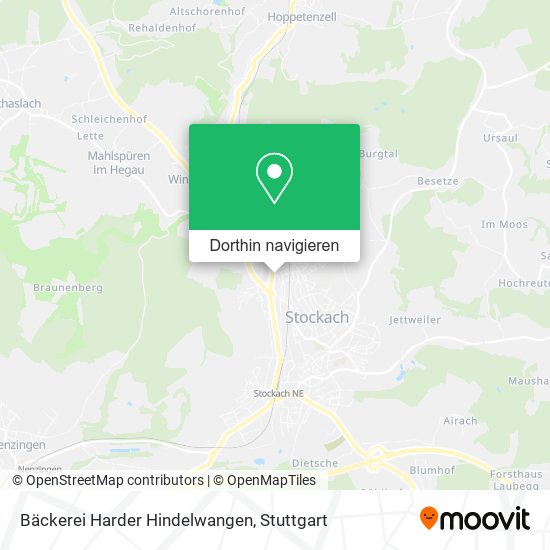 Bäckerei Harder Hindelwangen Karte