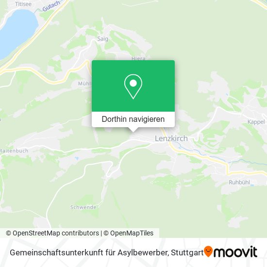 Gemeinschaftsunterkunft für Asylbewerber Karte