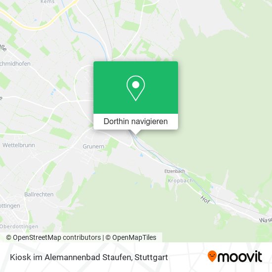 Kiosk im Alemannenbad Staufen Karte