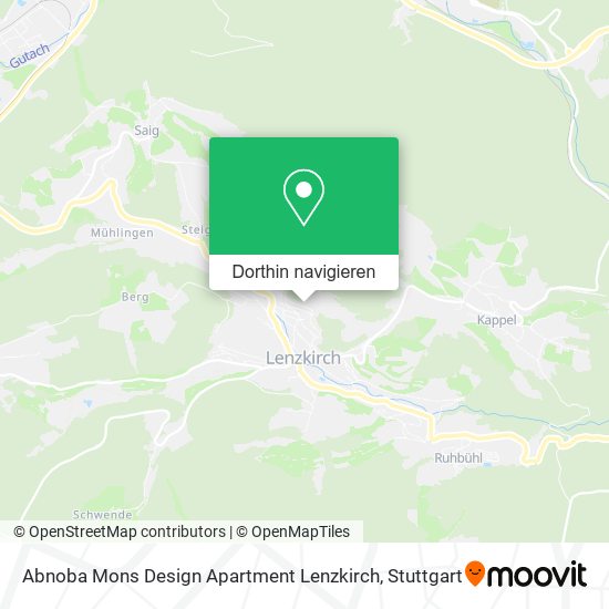 Abnoba Mons Design Apartment Lenzkirch Karte