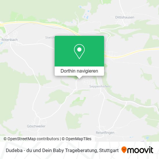 Dudeba - du und Dein Baby Trageberatung Karte