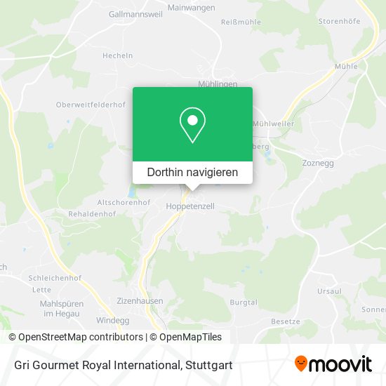 Gri Gourmet Royal International Karte